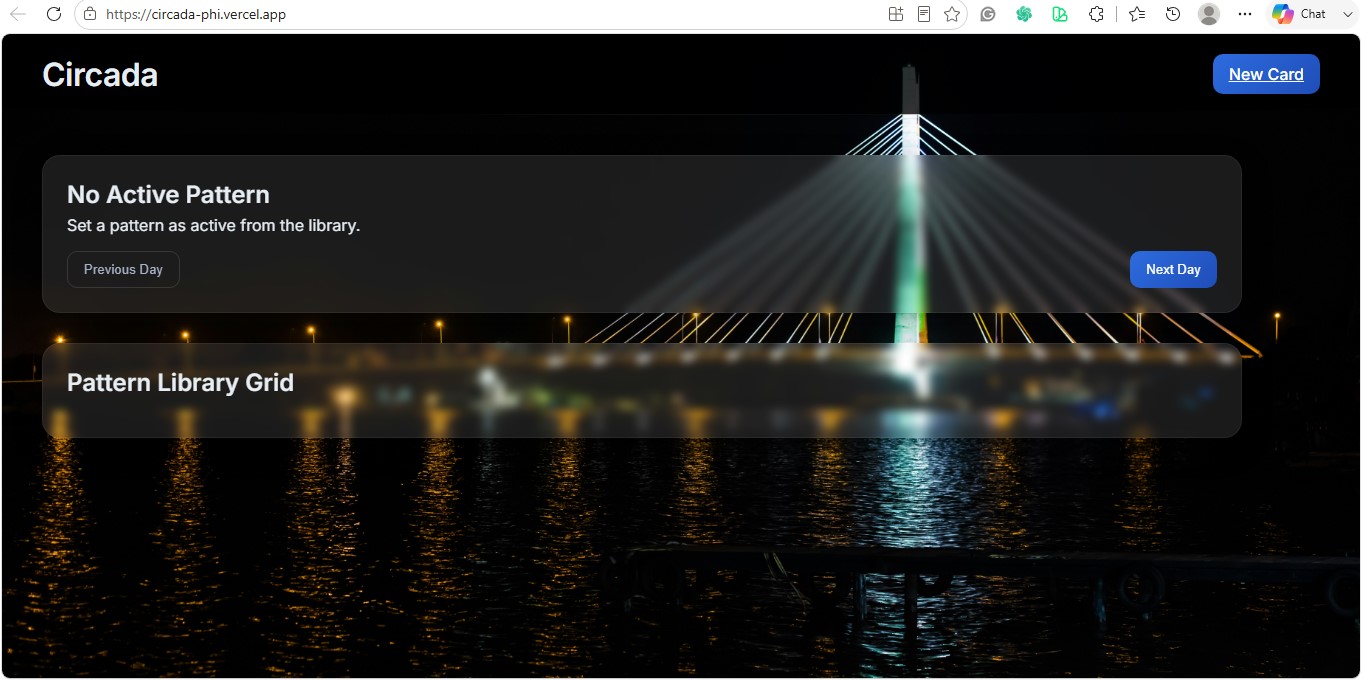 circada web app
