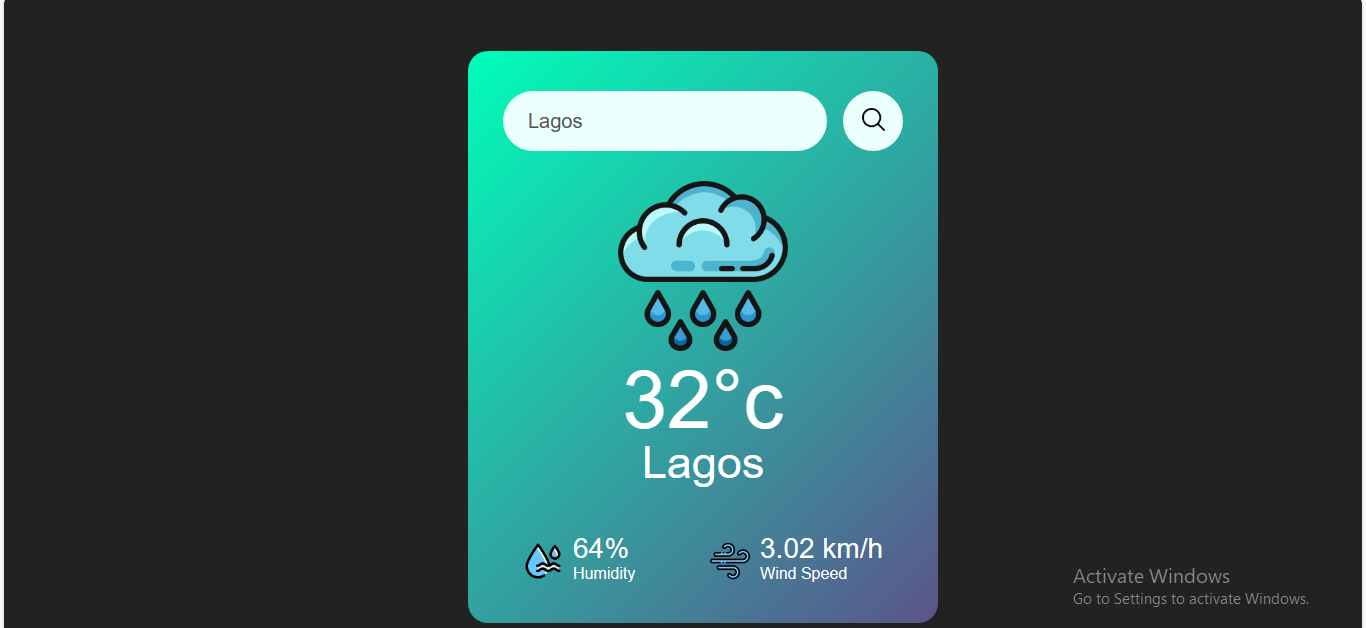 weather web app