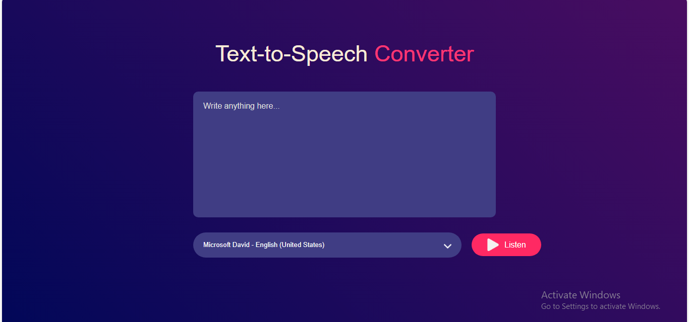 text-to-speech app
